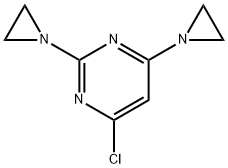 2,6-Bis(1-aziridinyl)-4-chloropyrimidine Struktur