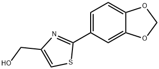 (2-BENZO[1,3]DIOXOL-5-YL-THIAZOL-4-YL)-METHANOL Struktur