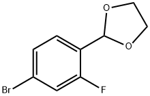 1-BROMO-4-(1,3-DIOXOLAN-2-YL)-3-FLUOROBENZENE Struktur