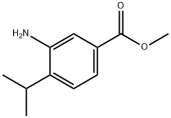 3-Amino-4-isopropylbenzoic acid methyl ester Struktur