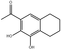 Ethanone, 1-(5,6,7,8-tetrahydro-3,4-dihydroxy-2-naphthalenyl)- (9CI) Struktur