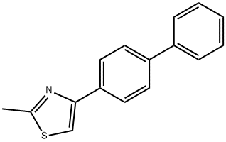 4-(4-BIPHENYLYL)-2-METHYLTHIAZOLE Struktur