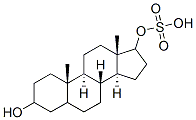 androstane-3,17-diol 17-sulfate Struktur