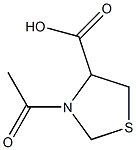 N-Acetyl-L-thiazolidine-4-carboxylic acid Struktur