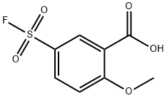 5-Fluorosulfonyl-2-methoxybenzoic acid Struktur