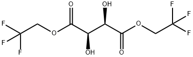 Butanedioic acid, 2,3-dihydroxy- (2R,3R)-, bis(2,2,2-trifluoroethyl) ester Struktur