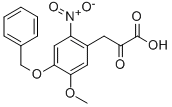 4-Benzyloxy-3-methoxy-6-nitrophenylpyruvic Acid Struktur