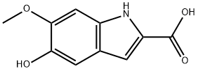 5-hydroxy-6-methoxy-2-indolylcarboxylic acid Struktur