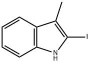 2-iodo-3-methyl-1H-indole Struktur