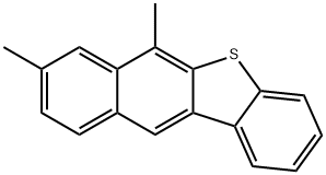 6,8-Dimethylbenzo[b]naphtho[2,3-d]thiophene Struktur