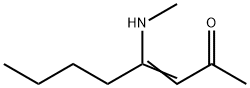 3-Octen-2-one, 4-(methylamino)- Struktur