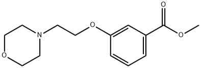 METHYL 3-(2-MORPHOLIN-4-YLETHOXY)BENZOATE Struktur