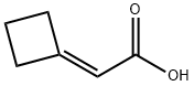 2-cyclobutylideneacetic acid Struktur