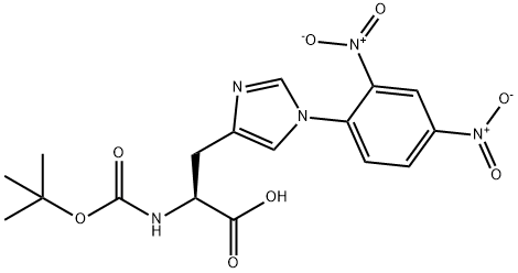 N-(叔丁氧羰基)-1-(2,4-二硝基苯基)-L-組氨酸, 25024-53-7, 結(jié)構(gòu)式