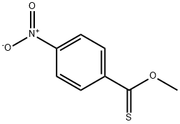 4-Nitrothiobenzoic acid methyl ester Struktur