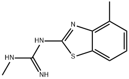 Guanidine, 1-methyl-3-(4-methyl-2-benzothiazolyl)- (8CI) Struktur