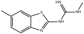 Guanidine, 1-methyl-3-(6-methyl-2-benzothiazolyl)- (8CI) Struktur