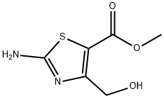 5-Thiazolecarboxylicacid,2-amino-4-(hydroxymethyl)-,methylester Struktur