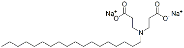 sodium N-(2-carboxyethyl)-N-octadecyl-beta-alaninate  Struktur