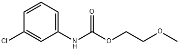 2-methoxyethyl N-(3-chlorophenyl)carbamate Struktur