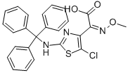 (Z)-2-(5-CHLORO-2-(TRITYLAMINO)THIAZOL-4-YL)-2-METHOXYIMINOACETIC ACID Struktur