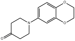 1-(2,3-Dihydrobenzo[b][1,4]dioxin-6-yl)-4-piperidone Struktur