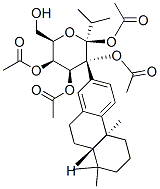 .beta.-D-Galactopyranoside, (4bS,8aS)-4b,5,6,7,8,8a,9,10-octahydro-4b,8,8-trimethyl-1-(1-methylethyl)-2-phenanthrenyl, tetraacetate Struktur