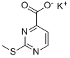 2-Thiomethylpyrimidine-4-carboxylic acid potassium salt Struktur