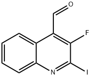 3-FLUORO-2-IODO-QUINOLINE-4-CARBALDEHYDE Struktur