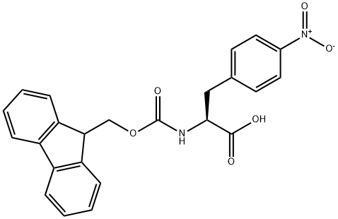 2-(9H-FLUOREN-9-YLMETHOXYCARBONYLAMINO)-3-(4-NITRO-PHENYL)-PROPIONIC ACID Struktur