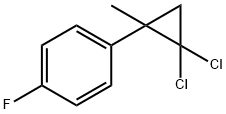 1-(2,2-dichloro-1-methylcyclopropyl)-4-fluorobenzene  Struktur