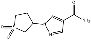 1-(1,1-dioxotetrahydro-1H-1lambda~6~-thiophen-3-yl)-1H-pyrazole-4-carboxamide Struktur