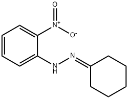 Cyclohexanone 2-nitrophenyl hydrazone Struktur