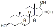 (3b,16b,17a)-Androst-5-ene-3,16,17-triol Struktur