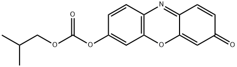 7-(ISOBUTOXYCARBONYLOXY)-3H-PHENOXAZIN-& Struktur