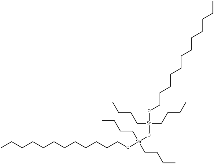 1,1,3,3-tetrabutyl-1,3-bis(dodecyloxy)distannoxane  Struktur