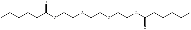 ethylenebis(oxyethylene) dihexanoate Struktur