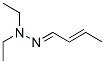 2-Butenal diethyl hydrazone Struktur