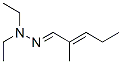 2-Methyl-2-pentenal diethyl hydrazone Struktur