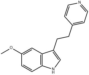 5-methoxy-3-(2-pyridin-4-yl-ethyl)-indole Struktur