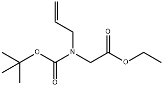 ethyl 2-(allyl(tert-butoxycarbonyl)aMino)acetate Struktur