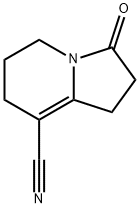 8-Indolizinecarbonitrile,1,2,3,5,6,7-hexahydro-3-oxo-(9CI) Struktur