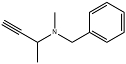 N-benzyl-N,1-dimethyl-2-propynylamine Struktur