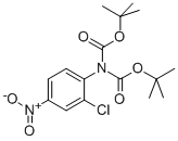 N,N-DIBOC-2-CHLORO-4-NITROANILINE Struktur