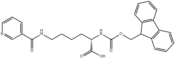 Fmoc-Lys(nicotinoyl)-OH Struktur