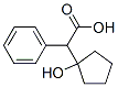 (1-hydroxycyclopentyl)phenylacetic acid Struktur