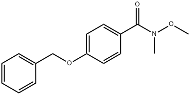 4-(BENZYLOXY)-N-METHOXY-N-METHYLBENZAMIDE Struktur