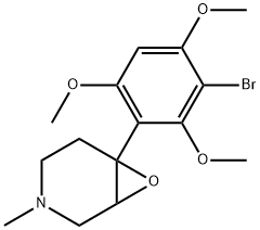 6-(3-broMo-2,4,6-triMethoxyphenyl)-3-Methyl-7-oxa-3-azabicyclo[4.1.0]heptane Struktur