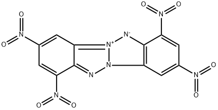 1,3,7,9-tetranitro-6H-benzotriazolo[2,1-a]benzotriazol-5-ium--ate Struktur