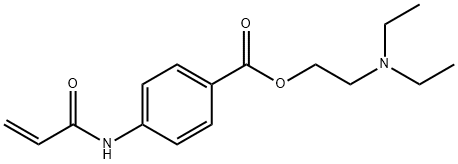 2-diethylaminoethyl 4-(prop-2-enoylamino)benzoate Struktur